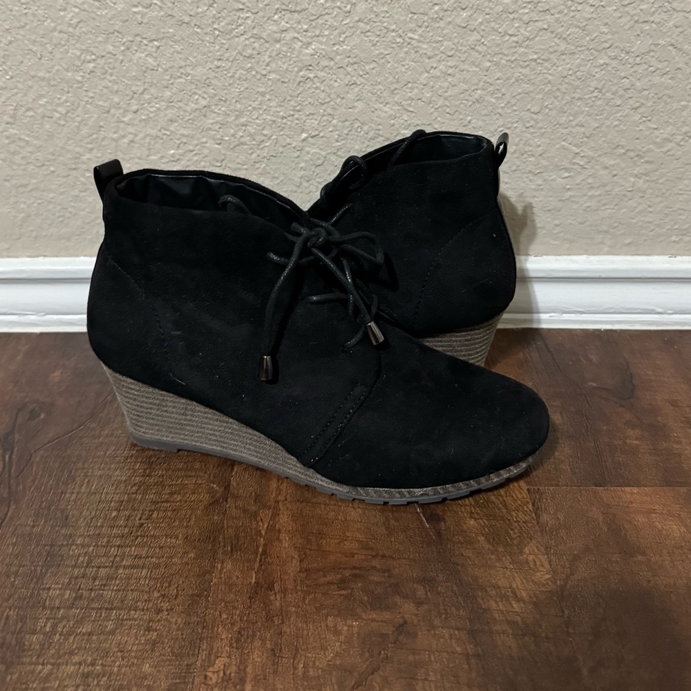 Black Suede Booties